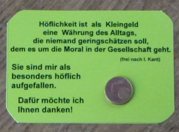 die grüne Karte aus der Nähe